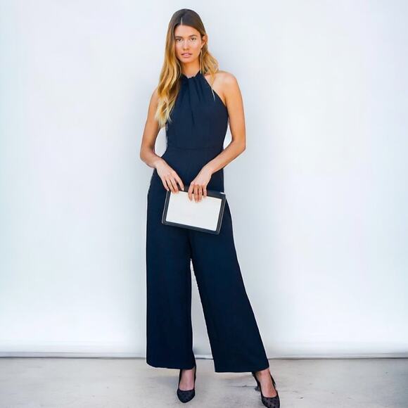 Julia Jordan Navy Jumpsuit - Picture 1 of 15